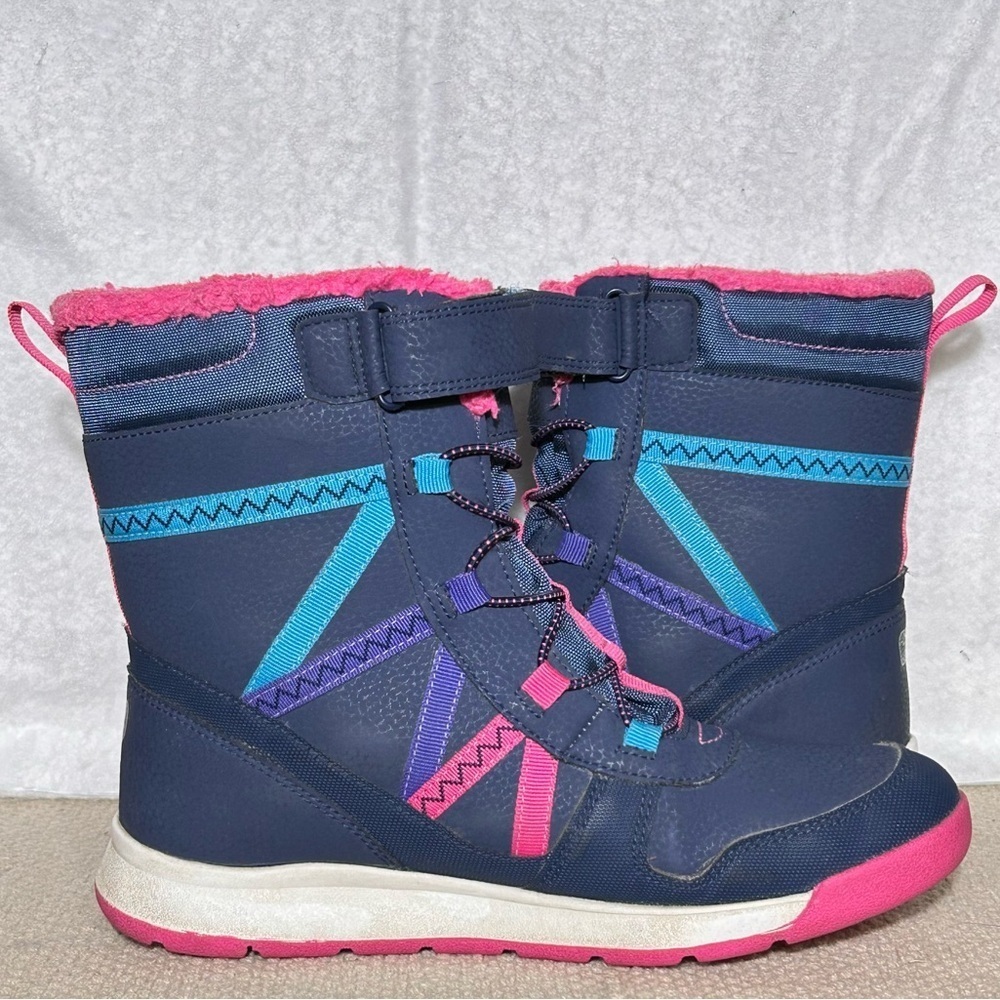 Merrell Big Kids Blue Snow Crush 2 Waterproof 200g Warm Snow Winter Boots SZ 5M - Picture 6 of 12